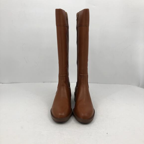 Vince Camuto Women Leather Riding Boot Andalian Size 9.5 Brown Golden Walnut NWB - Picture 4 of 9
